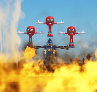 The flames of disaster