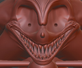 Scary face.