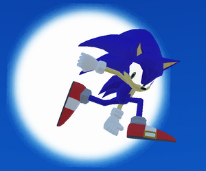 He is sonic adventuring it.webp